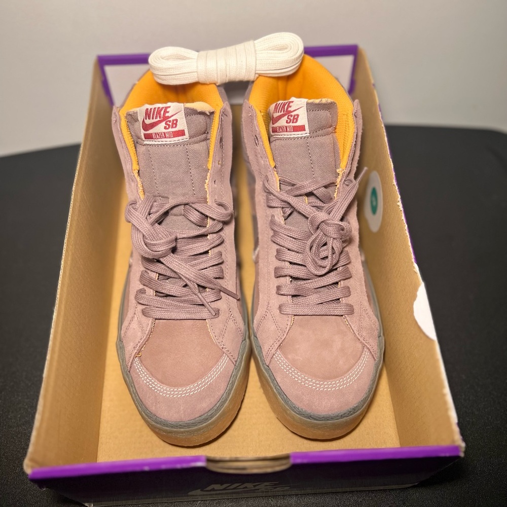 New Nike SB Zoom Blazer Premium Plus Light Mocha Sneaker Shoes Size US 9.5